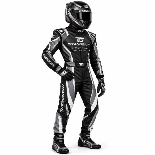 TitanGears Circuit Club Karting Suit – Graphite
